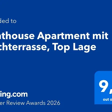 Niro I Design Penthouse Apartment, Elegant, Gemuetlich, Dachterrasse, Tv Appartamento Weinheim
